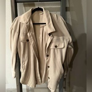 La Miel cream shacket size Small